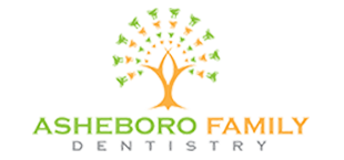 The image is a logo for Asheboro Family Dentistry.